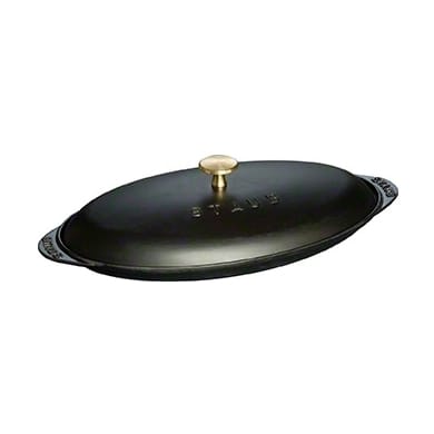 Staub oval fiskform i gjutjärn, svart STAUB