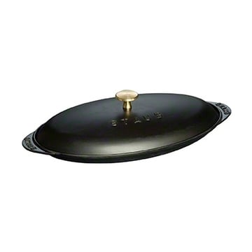 Läs mer om STAUB Staub oval fiskform i gjutjärn svart