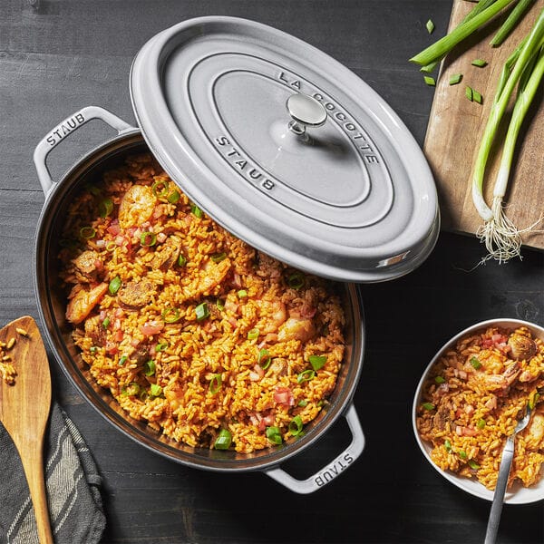 Staub oval gryta i gjutjärn 4,2 l, grå STAUB
