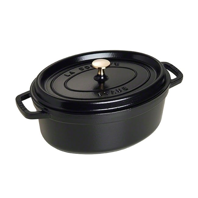 Staub oval gryta i gjutjärn 4,2 l - svart - STAUB