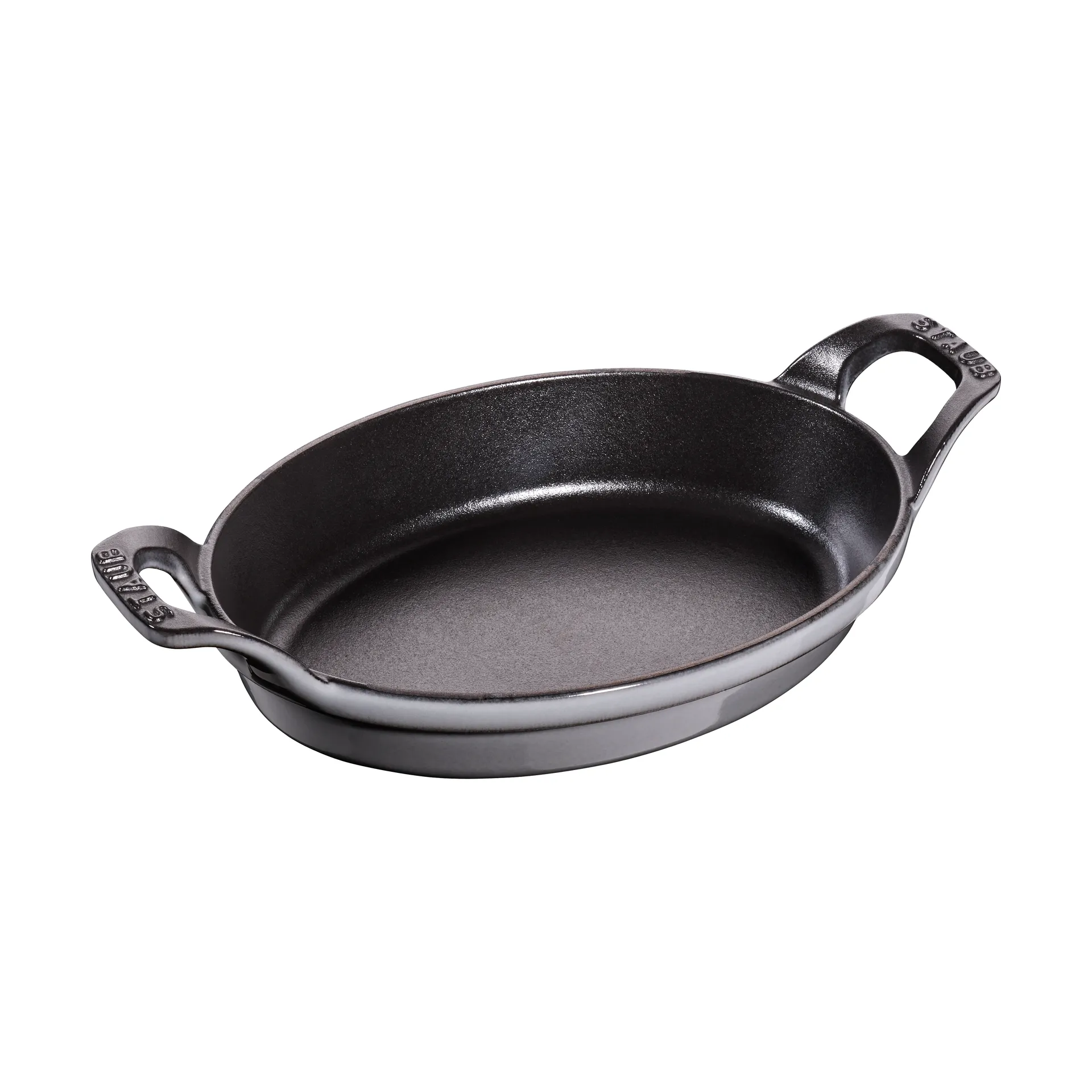 Staub oval ugnsform gjutjärn 21 cm, Grafitgrå STAUB