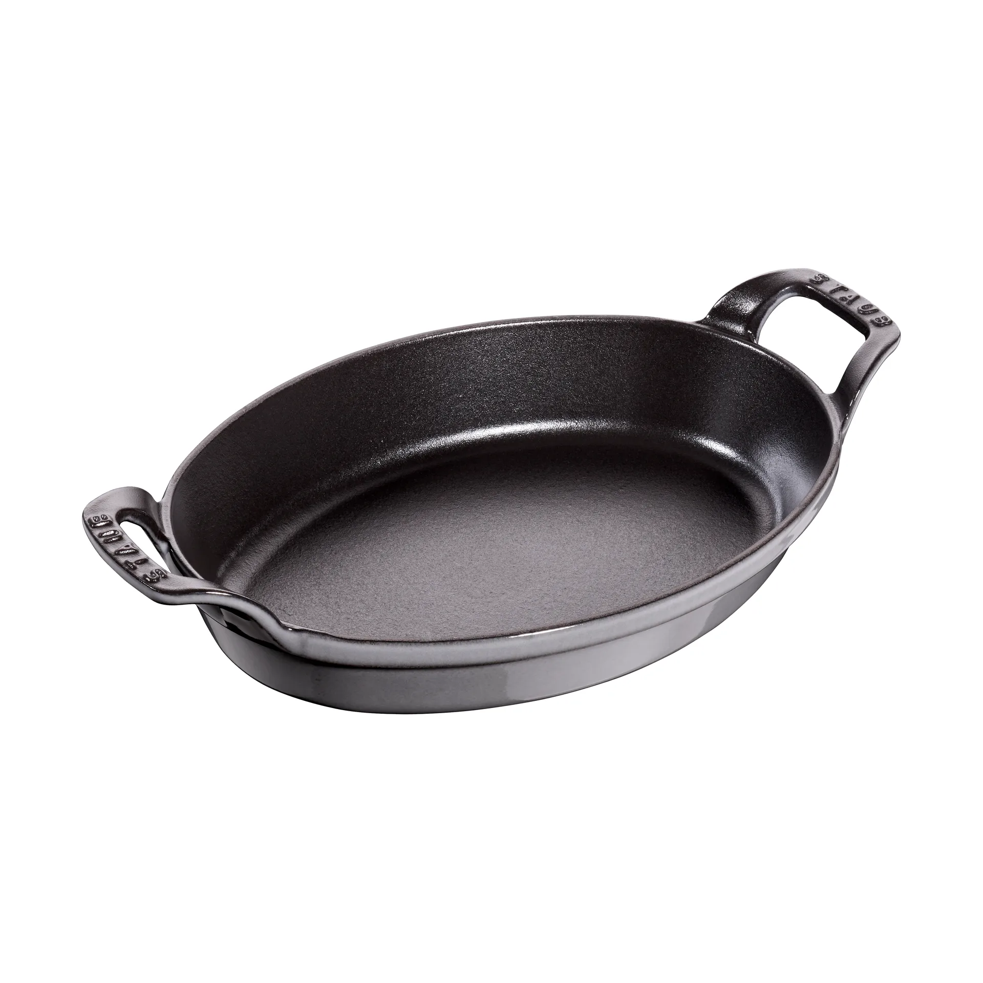 Staub oval ugnsform gjutjärn 24 cm, Grafitgrå STAUB