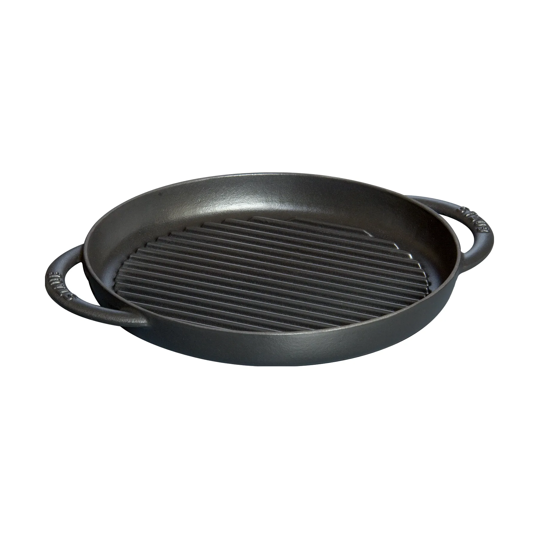 Staub Pure grillpanna gjutjärn rund svart, Ø26 cm STAUB