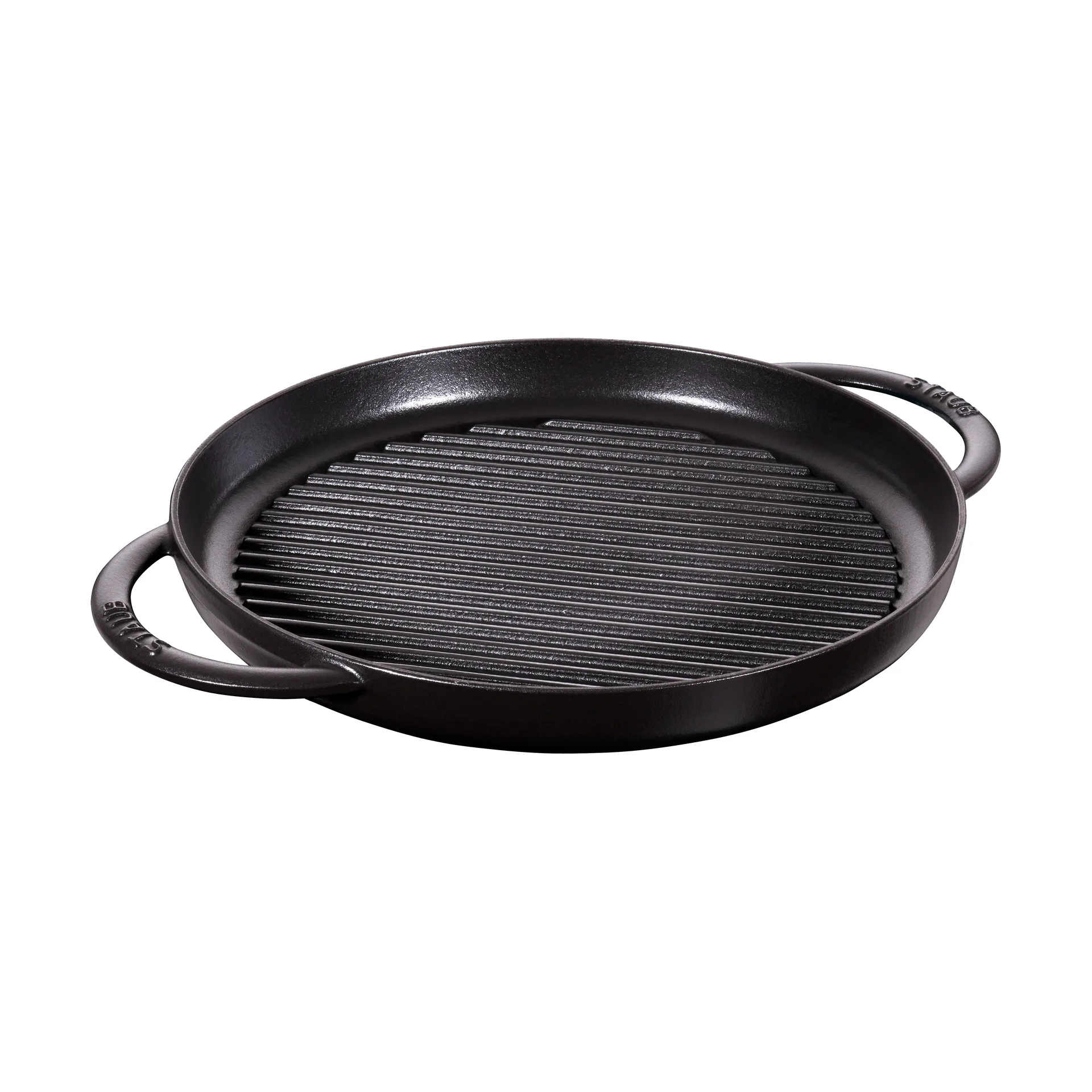 Staub Pure grillpanna gjutjärn rund svart, Ø30 cm STAUB