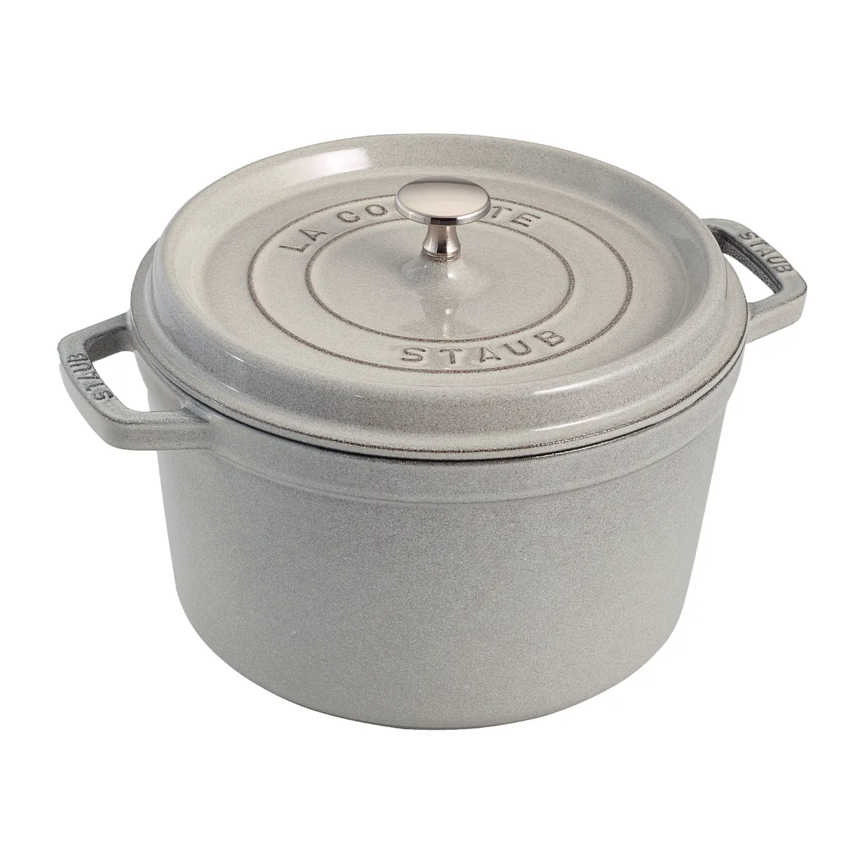 STAUB Staub rund gryta hög modell 4,8 L White Truffle