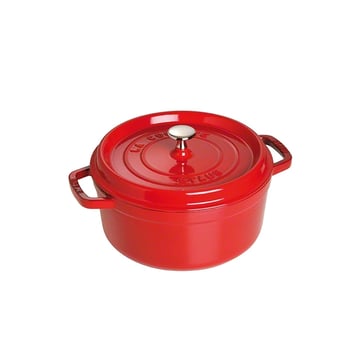 Läs mer om STAUB Staub rund gryta i gjutjärn 3,8 l röd