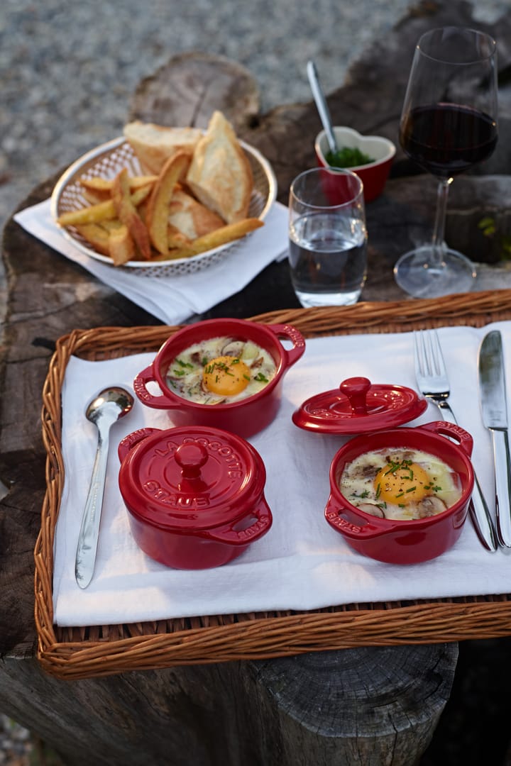 Staub rund minigryta 0,2 l, röd STAUB