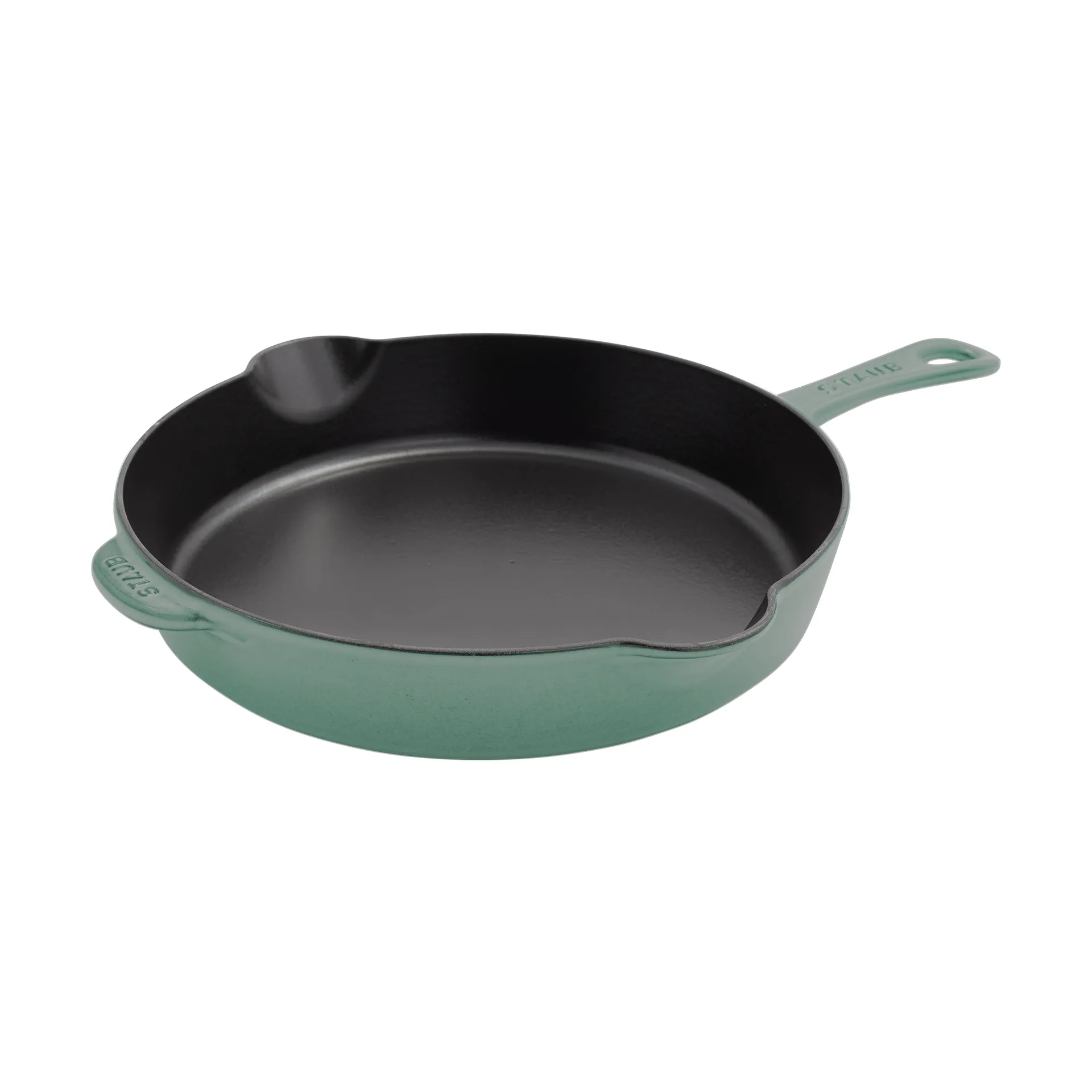 Staub stekpanna gjutjärn med hällpip Ø28 cm, Eukalyptus STAUB