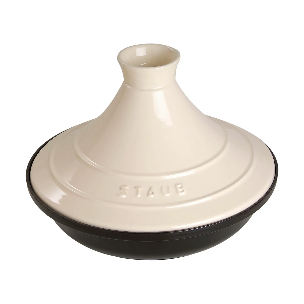 STAUB Staub Tagine gjutjärn svart-beige 20 cm