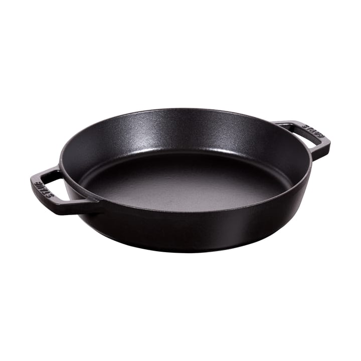 Staub traktörpanna gjutjärn 2 handtag svart - Ø26 cm - STAUB