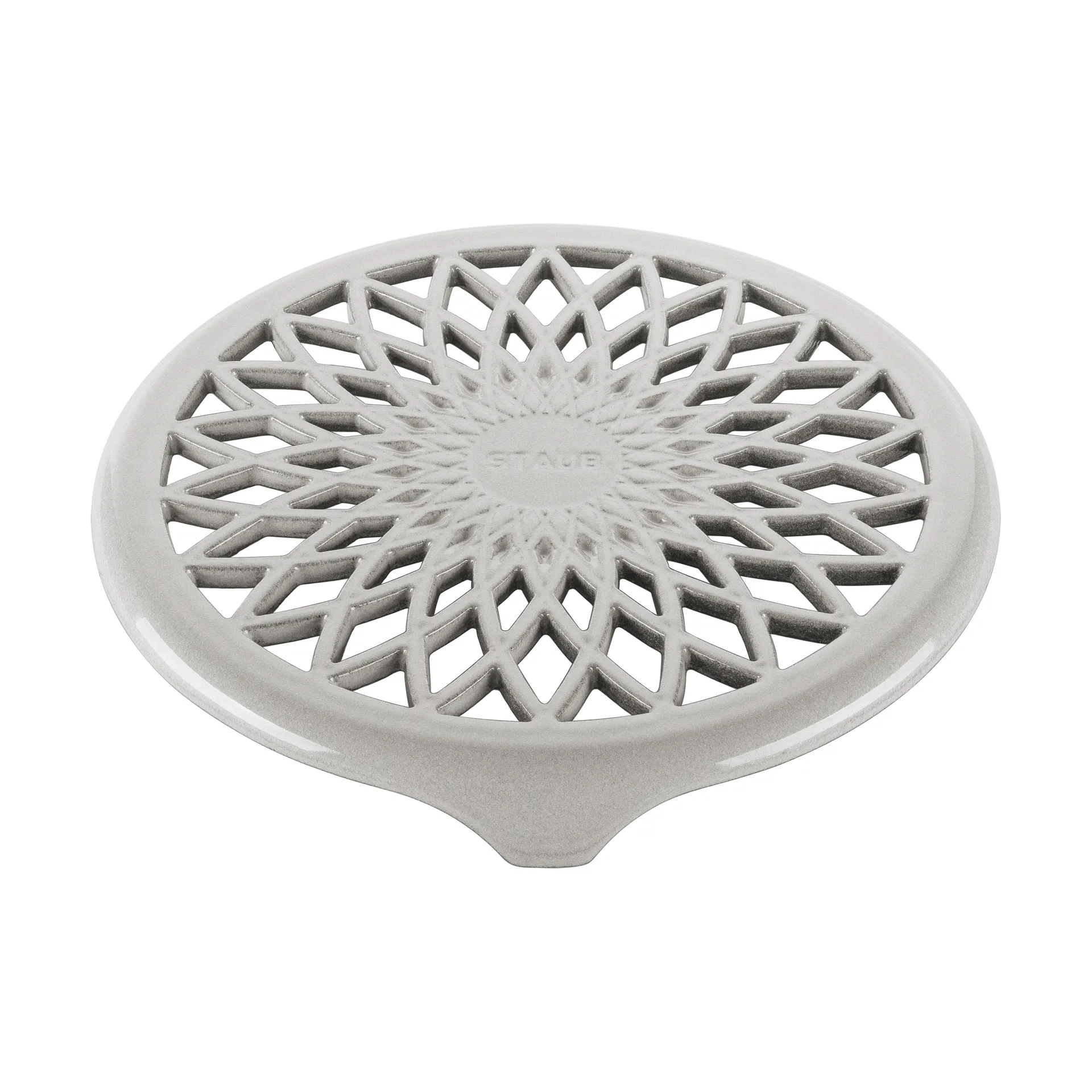 Staub Twister grytunderlägg 18,5x19 cm, White truffle STAUB