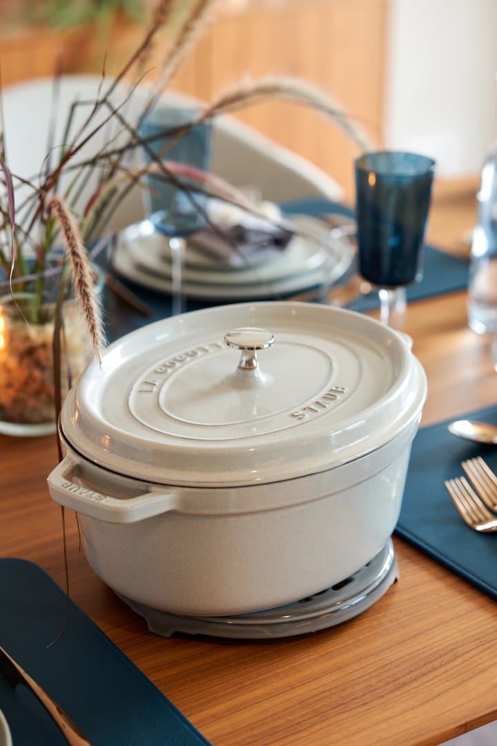 Staub White Truffle gryta oval, 5,5 l STAUB