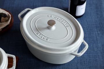Staub White Truffle gryta oval - 8 l - STAUB