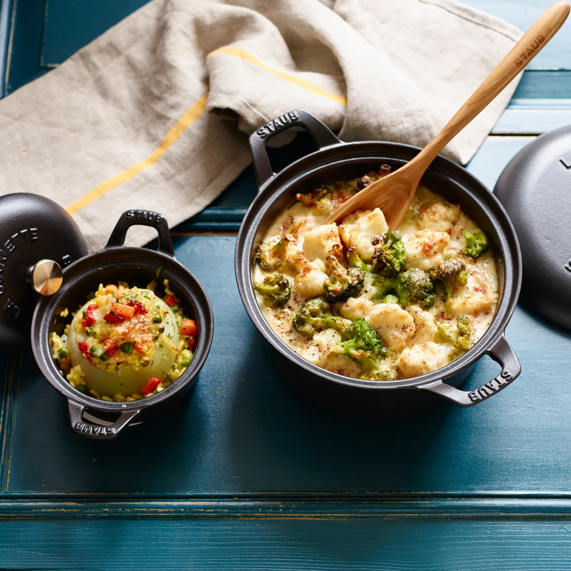 Vintage La Coquette gryta rund 2,45 L, Svart STAUB