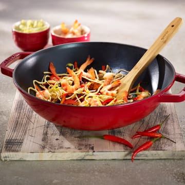 Wok med glaslock Ø30 cm 4,4 L - Röd - STAUB