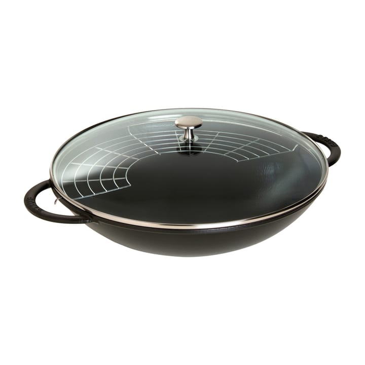 Wok med glaslock Ø37 cm 5,7 L, Svart STAUB