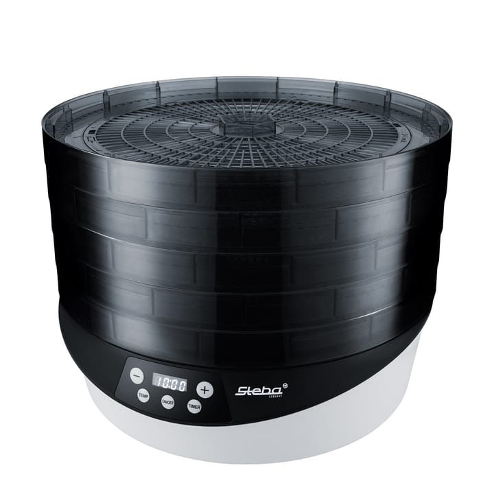 Steba ED8 Dehydrator roterande svamptork 5 brickor, Svart-vit Steba
