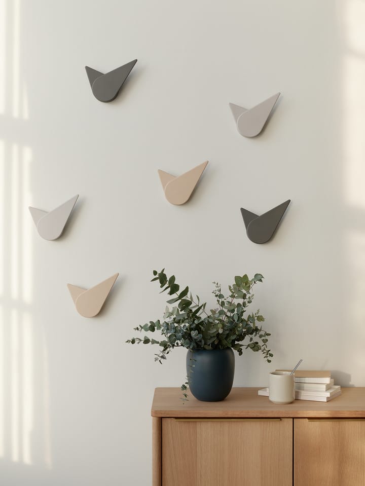 Birdie väggklocka 19,5 cm, Light grey Stelton