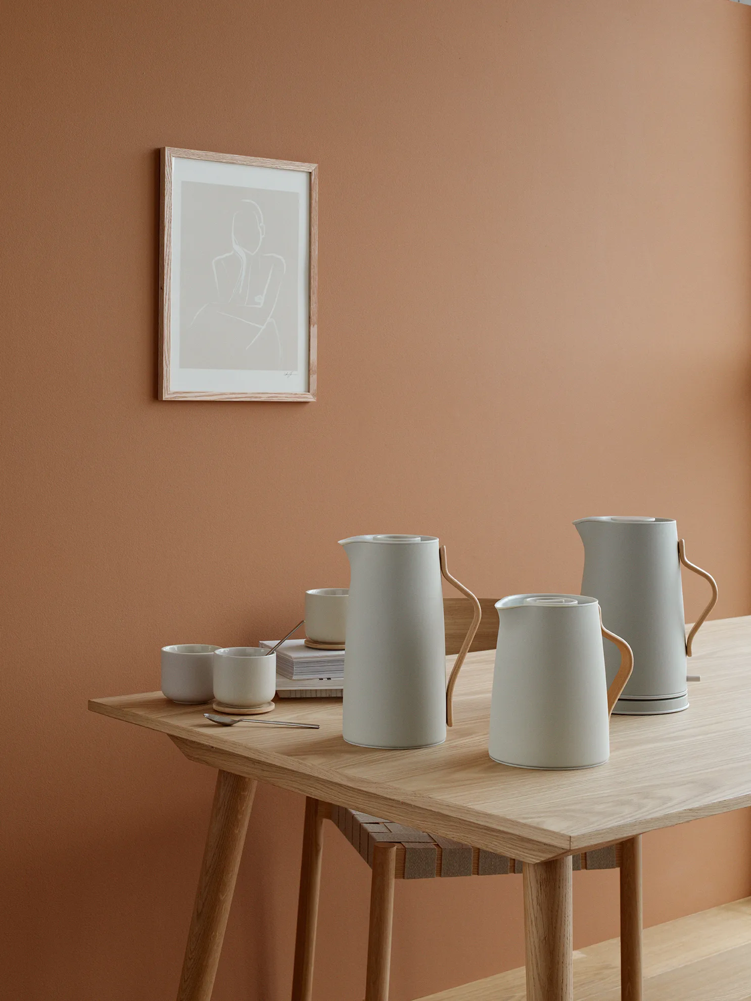 Emma termoskanna kaffe, Soft sand, 1,2 L Stelton