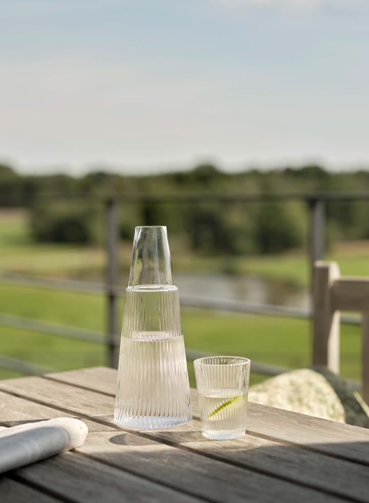 Pilastro karaff med dricksglas, Clear Stelton