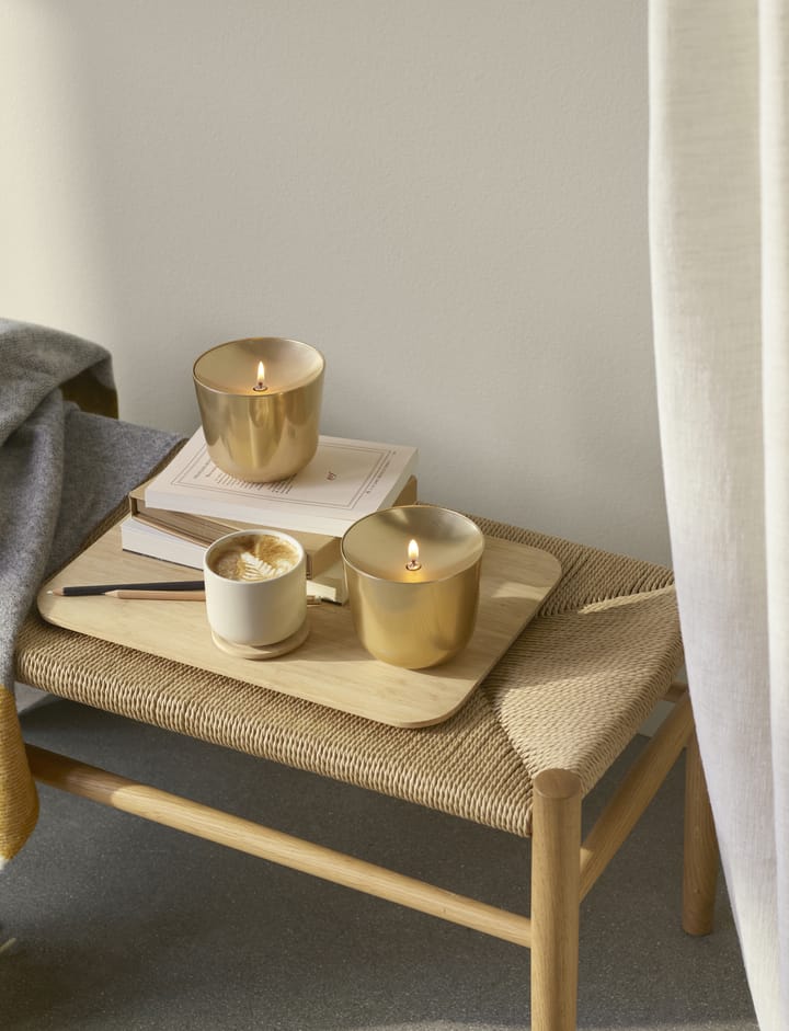 Solis oljelampa Ø11,5 cm, Brass Stelton