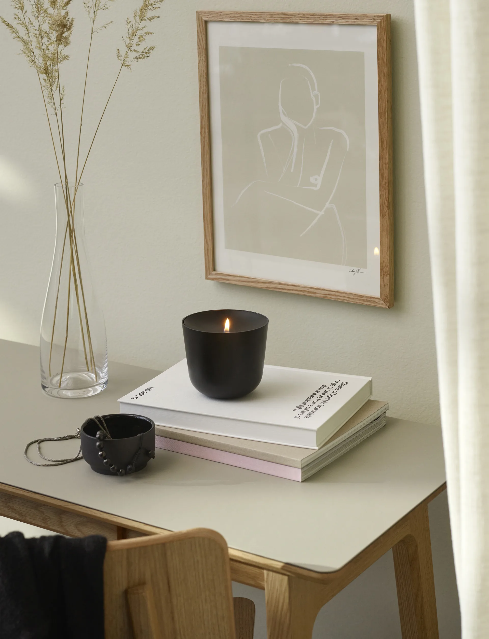 Solis oljelampa Ø11,5 cm, Soft black Stelton