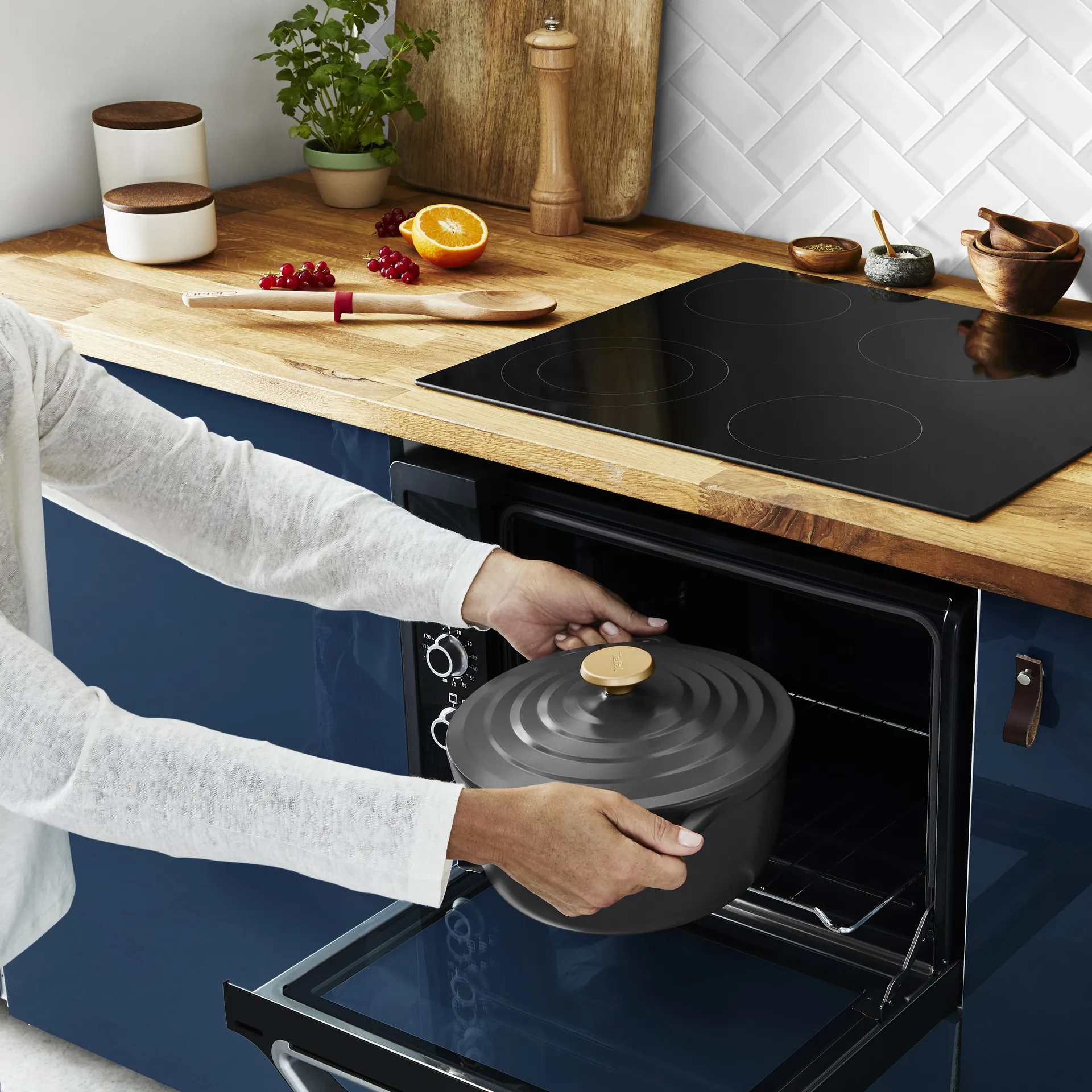 Air gryta 4,7 l, Grå Tefal