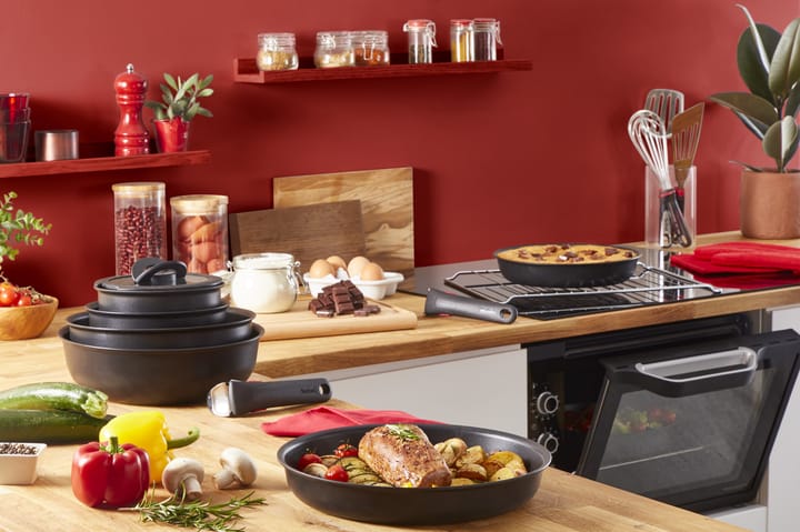 Ingenio Unlimited stekpanneset 3 delar, Svart Tefal