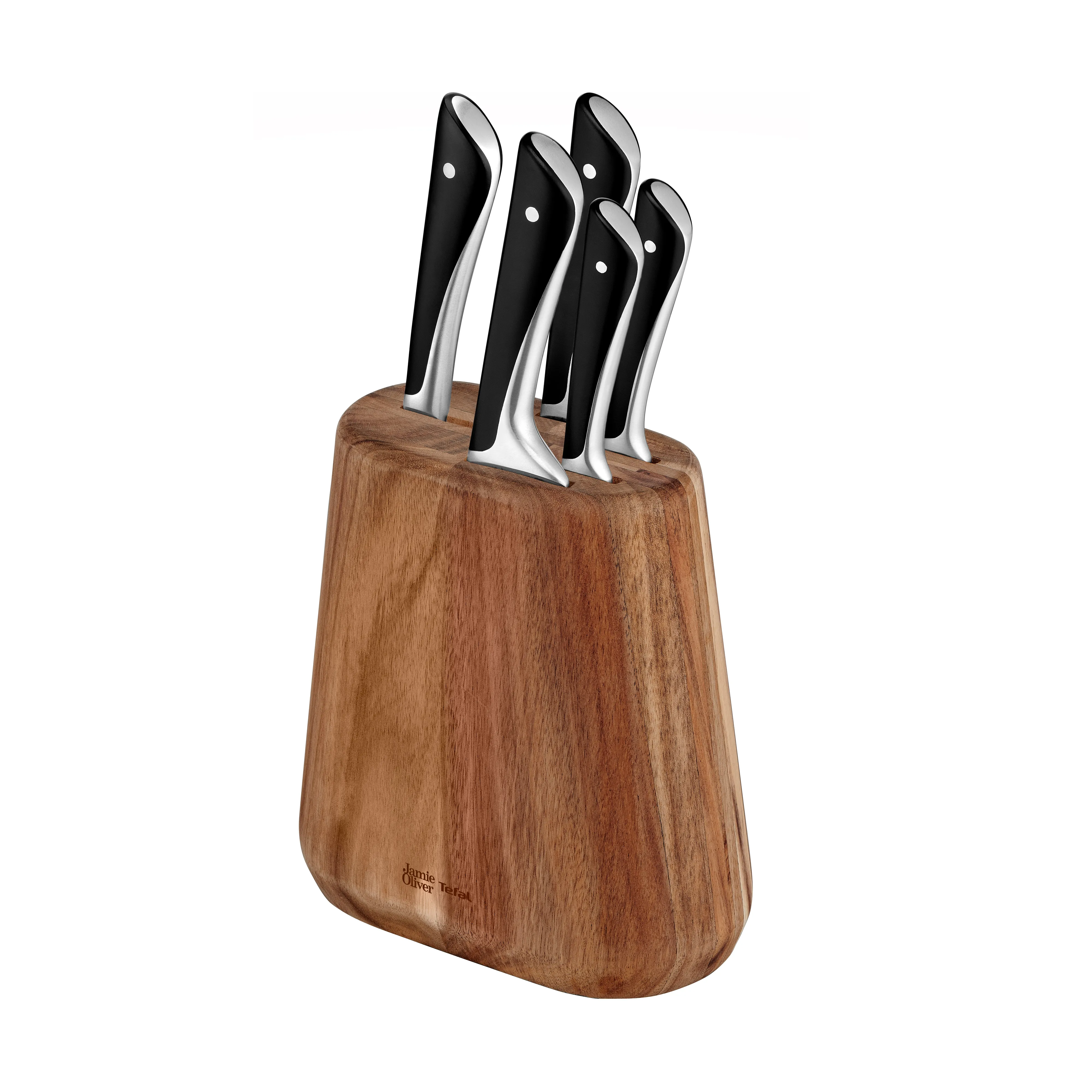 Tefal Jamie Oliver knivset med knivblock, 6 delar