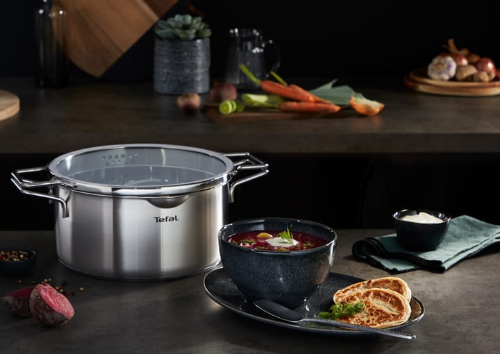 Nordica kastrullset 6 delar, Rostfritt stål Tefal