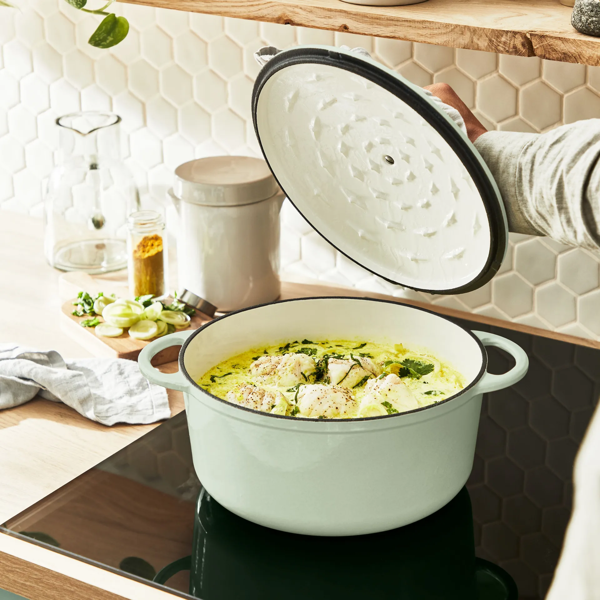 Tefal LOV rund gryta 5 L, Grön Tefal