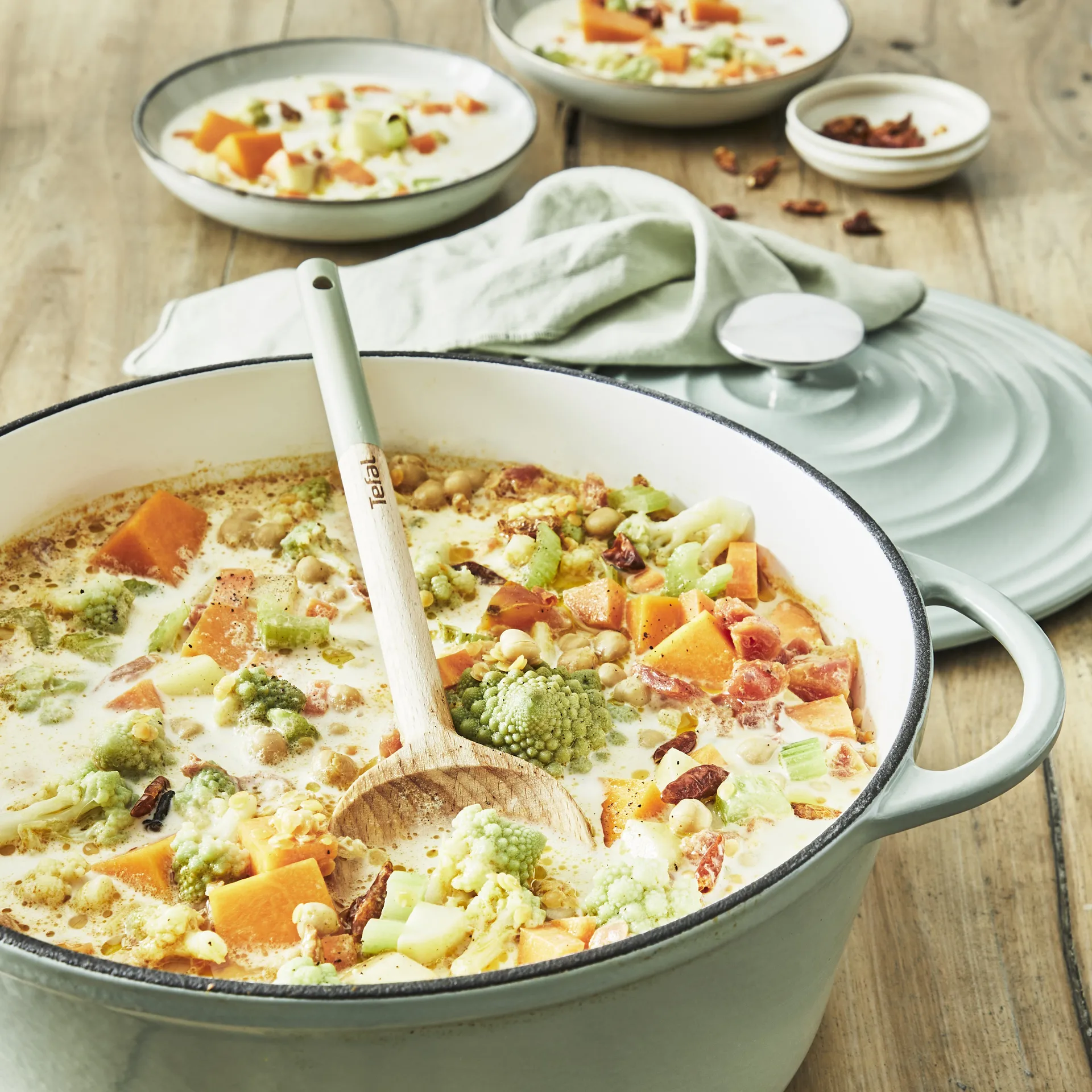 Tefal LOV rund gryta 7,4 L, Grön Tefal