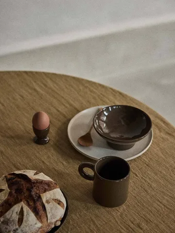 Elio skål på fot - Dark brown, Ø14,5x6 cm - Tell Me More
