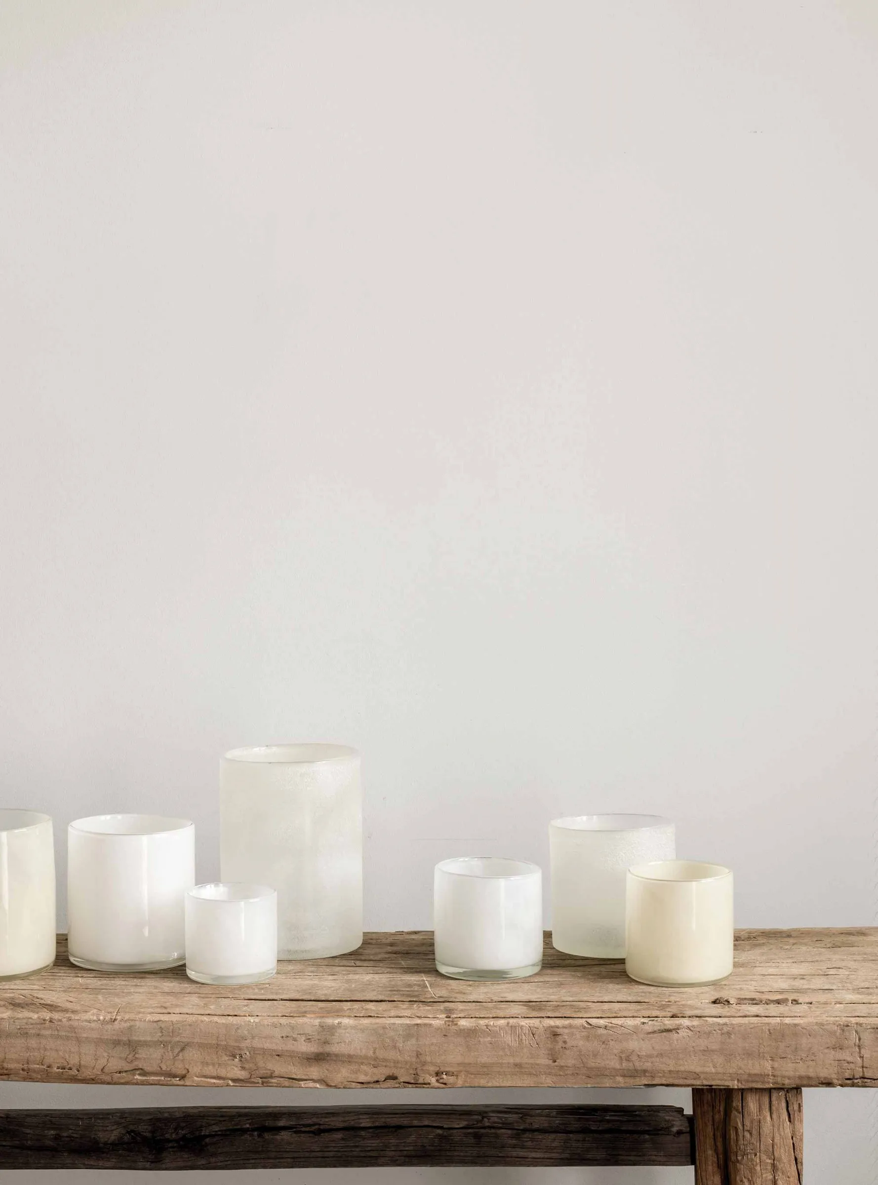 Lyric ljuslykta L, Linen (vit) Tell Me More