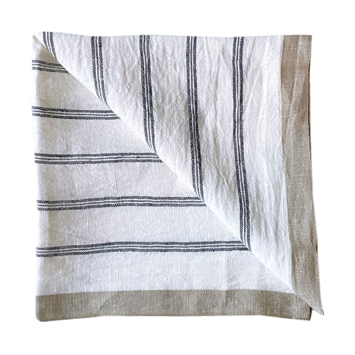 Maya linneservett 50x50 cm, Navy Stripe Tell Me More