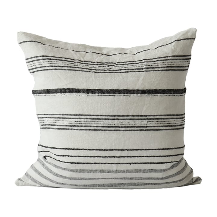 Noelle kuddfodral linne 50x50 cm, White/black Tell Me More