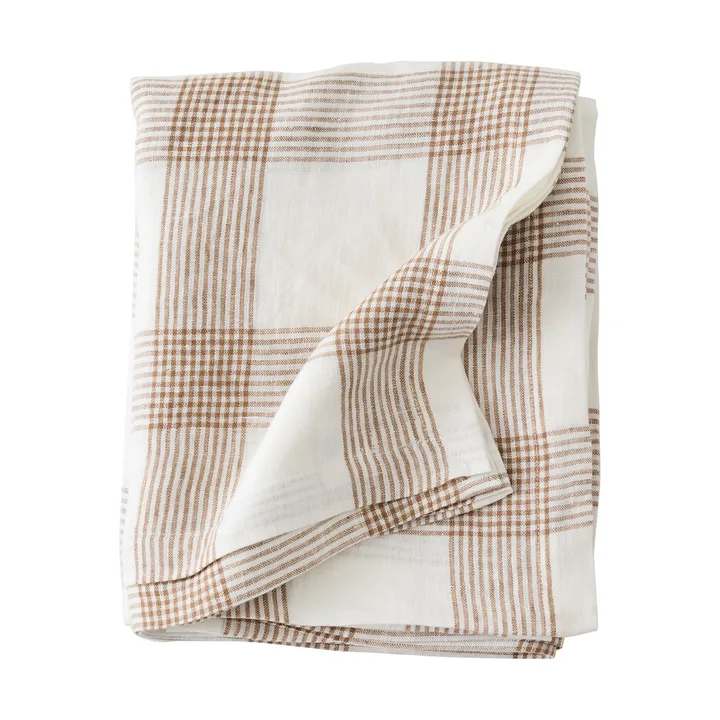 Odette bordsduk - Brown, 145x145 cm - Tell Me More