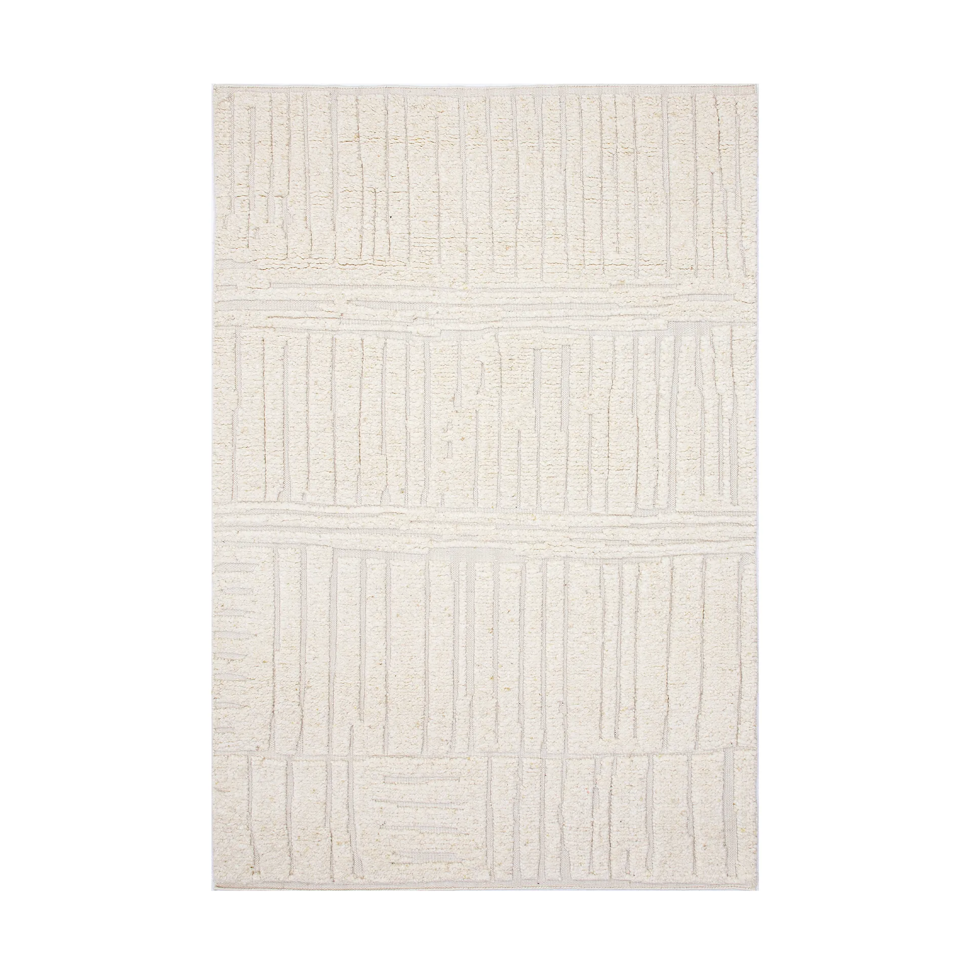 Sandnes ullmatta, White, 200x300 cm Tell Me More