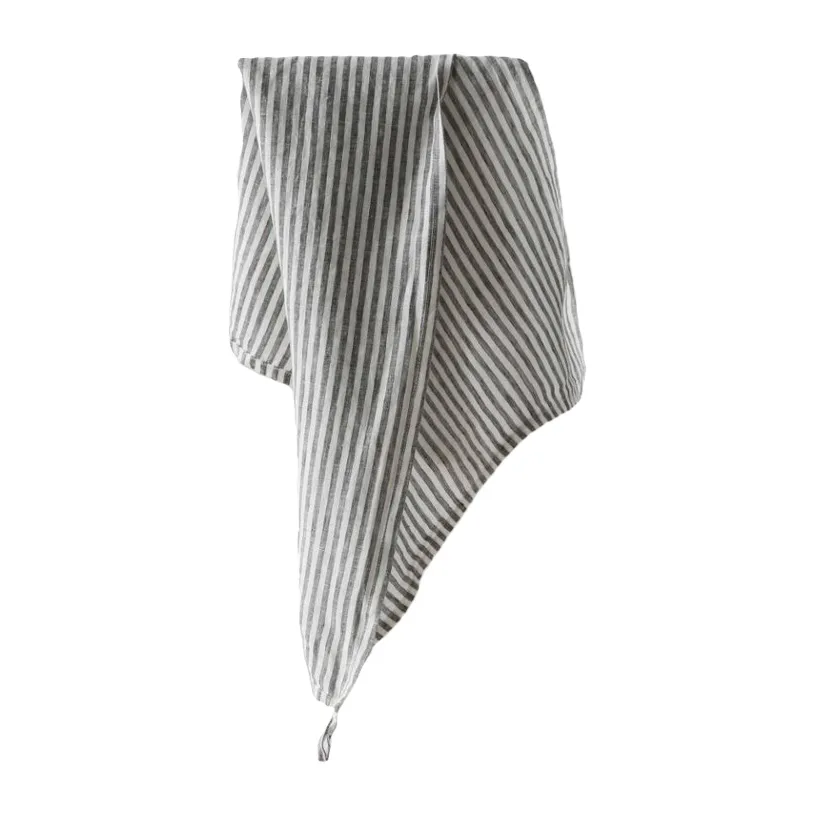 Produktfoto för Tell Me More Kökshanduk i linne, grå/vit