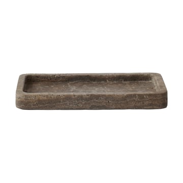 Läs mer om Tell Me More Travertine dekorationsbricka 13x25 cm Brun