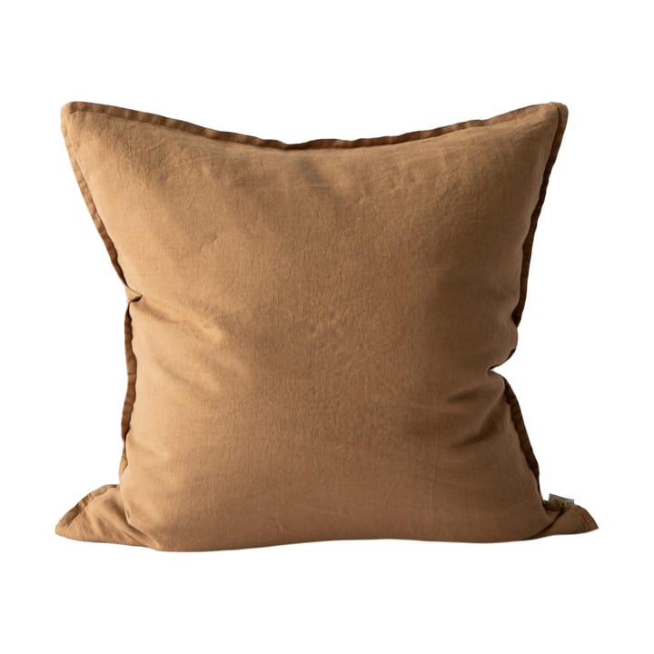 Washed linen kuddfodral 50x50 cm - Hazelnut - Tell Me More