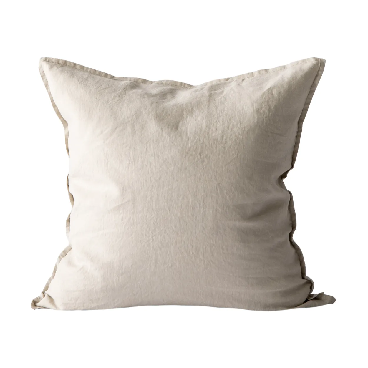 Produktfoto för Tell Me More Washed linen kuddfodral 50x50 cm Warm grey