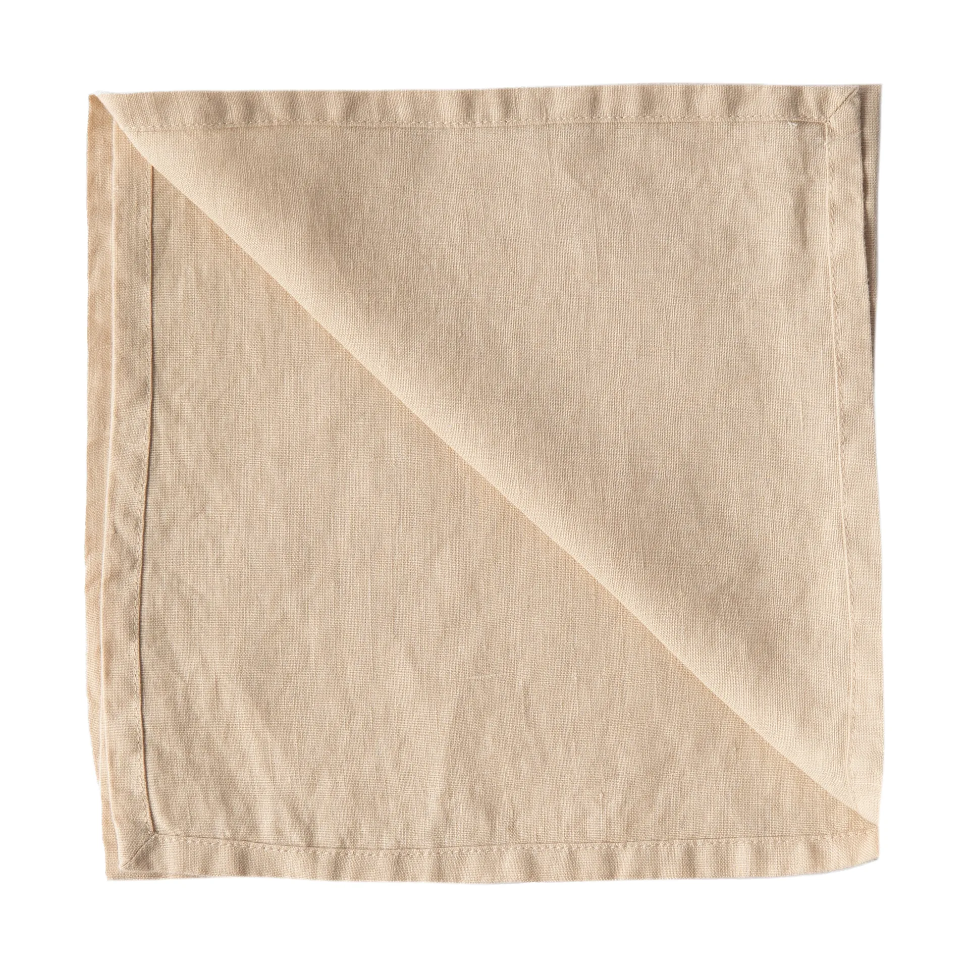 Washed linen tygservett 45x45 cm, Sand Tell Me More