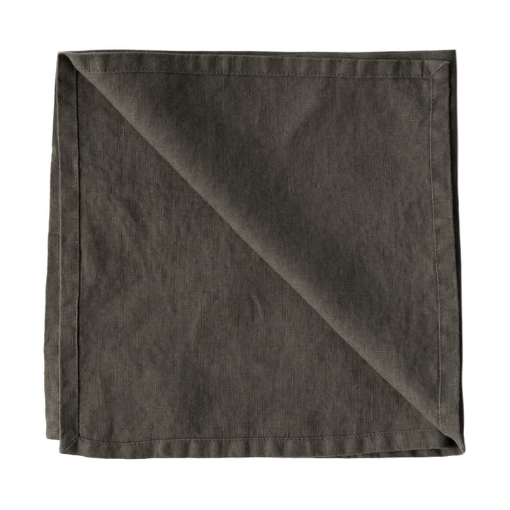 Washed linen tygservett 45x45 cm, Taupe Tell Me More