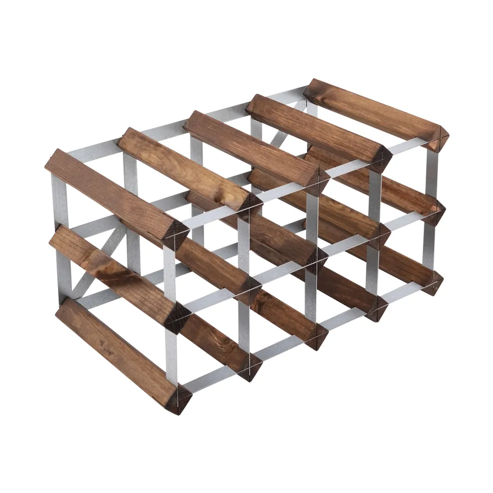 The Swedish Wine Rack Factory The Swedish Wine Rack Factory vinställ monterat 12 flaskor-mörkt furu