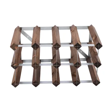 The Swedish Wine Rack Factory vinställ monterat - 12 flaskor-mörkt furu - The Swedish Wine Rack Factory