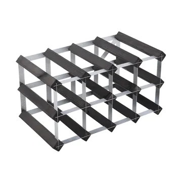 The Swedish Wine Rack Factory vinställ monterat - 12 flaskor-svart furu - The Swedish Wine Rack Factory