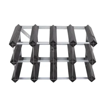 The Swedish Wine Rack Factory vinställ monterat - 12 flaskor-svart furu - The Swedish Wine Rack Factory