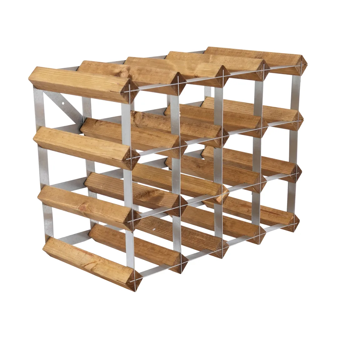 The Swedish Wine Rack Factory vinställ monterat, 16 flaskor-ljust furu The Swedish Wine Rack Factory