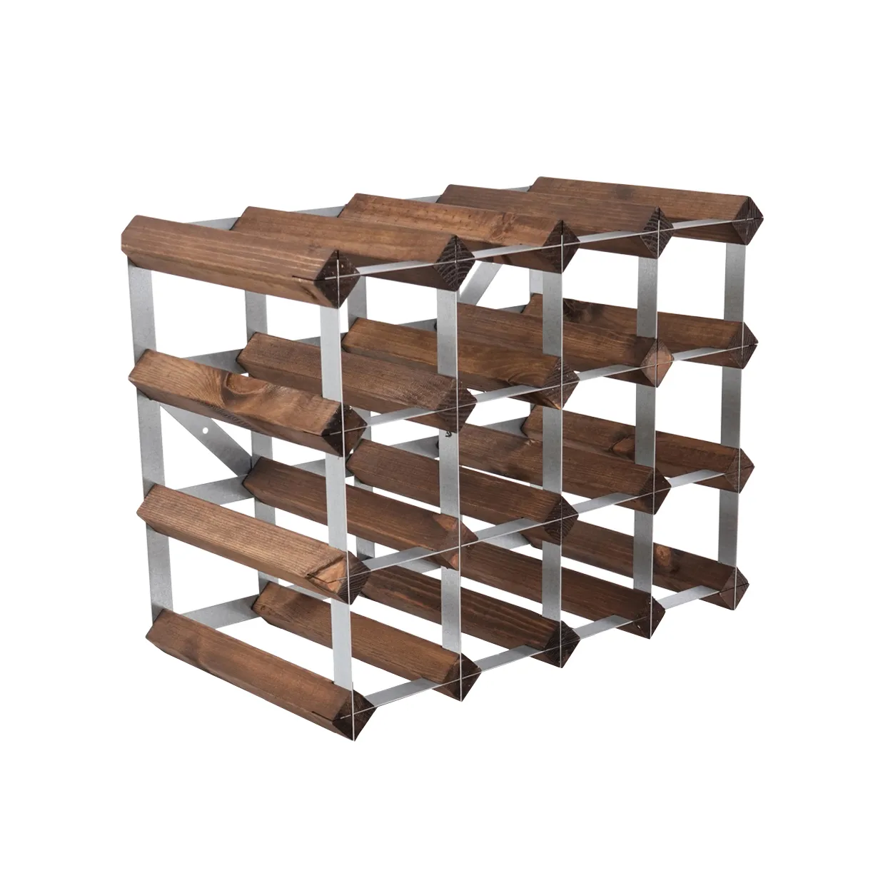 The Swedish Wine Rack Factory The Swedish Wine Rack Factory vinställ monterat 16 flaskor-mörkt furu